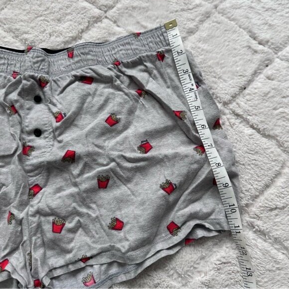 Victoria's Secret PINK | Gray French Fry Sleep Shorts | Size Medium - Picture 8 of 10